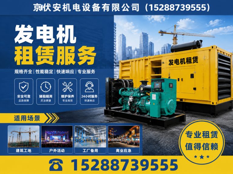 广州应急发电机出租展示图